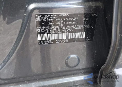 2016 Toyota Rav4 Xle from USA, damaged, VIN JTMRFREV8GJ070364